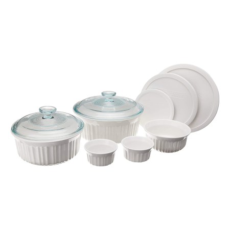 CorningWare White 10-Pc Ceramic Bakeware Set